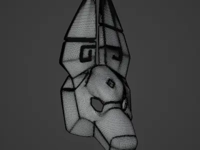 Sky children of light  Anubis Jackal mask 3D print model