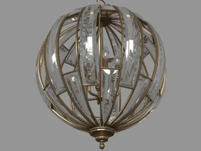 Vicentina Pendant Gold 3D model