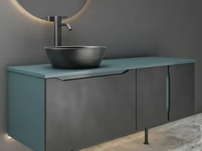 bathroom set 11 Low-poly 3D model