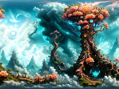 HDRI Next Level Fantasy Low-poly 3D model