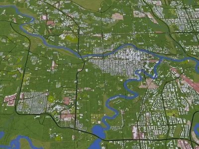Calgary Canada Low-poly 3D model