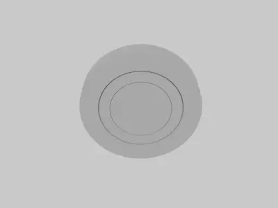  Recessed Round Light Low-poly 3D model
