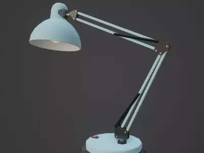 Gameready Table lamp Low-poly 3D model