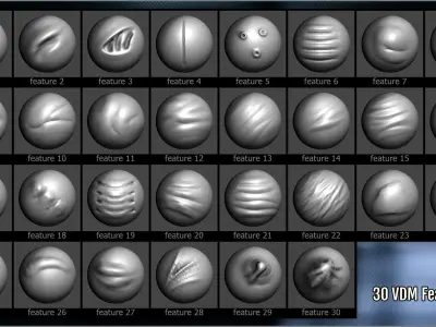 Alien Maker 130 ZBrush IMM and VDM brushes   3D model