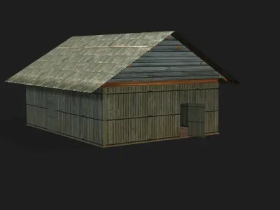 tsev hmoob  hmong house 3D model
