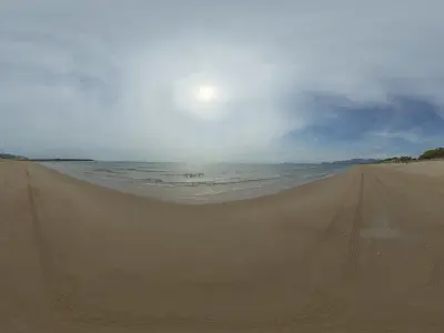 Hdri Clouds And Sea Texture