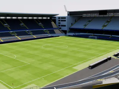 Estadio Dom Afonso Henriques - Vitoria Guimaraes Portugal 3D model