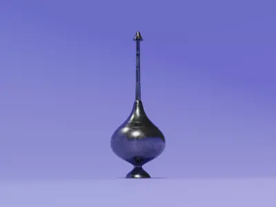 ancient unique water bottle 3D model