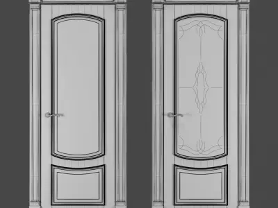 Classic doors 3D model get