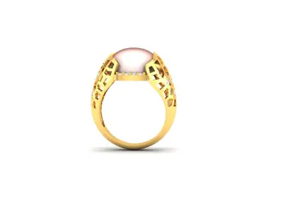 Women Ring  Render 3dm STL OBJ FBX Details 3D print model 183