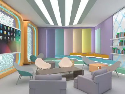 innovation  hub Low-poly 3D model