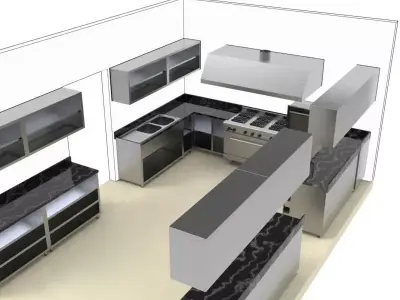KITCHEN 34 3D model