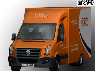 Volkswagen TNT animated  Low-poly 3D model