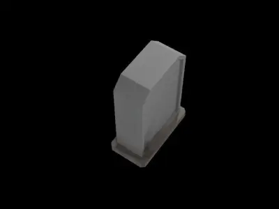 Tombstone - 5 Set gravestone Low-poly 3D model