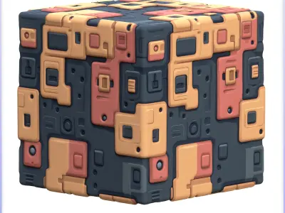 SciFi Seamless Texture Texture 16