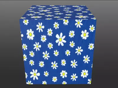 Daisy Pattern Wall 4k Pbr Texture Texture