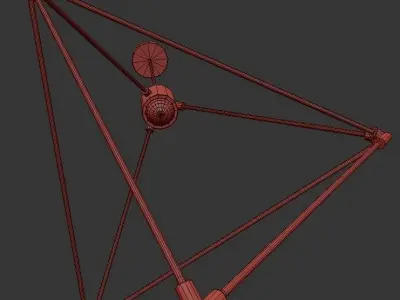 Candora geometric pendant light 3D model