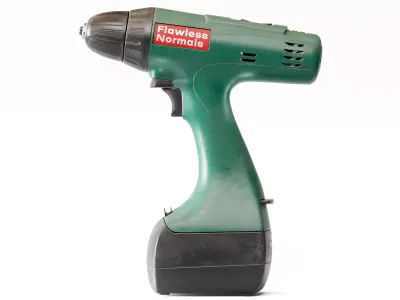 Cordless screwdriver industrial tool yk1 Low-poly 3D model