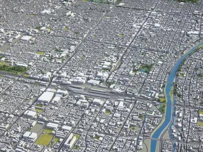 Kyoto Low-poly 3D model