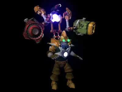 Customized tinker skin Low-poly 3D model