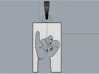 I pendant for Man for Women Necklaces  printable 3D print model
