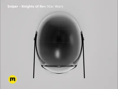 Sniper helmet - Knights of Ren - Star Wars universe 3D print model
