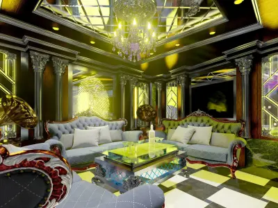 Room 5x4m Karaoke furniture produced by CNC tech Free 3D print model