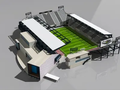 Audi Field DC Stadium  Low-poly 3D model