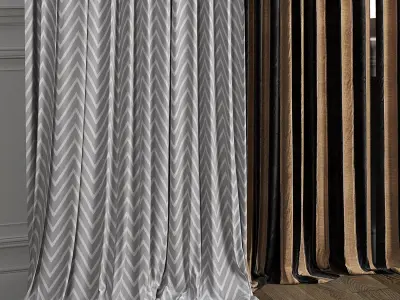 Curtain Set 480C 3D model