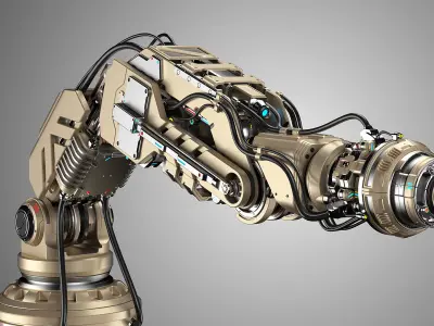 Robotic Arm 2b Rigged 3D model