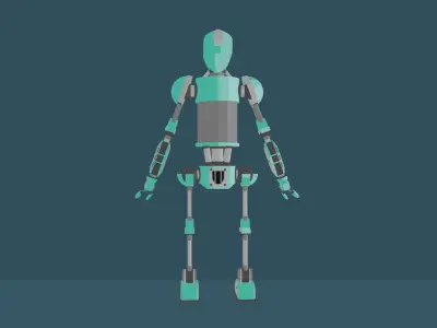 Robot 3D model 34
