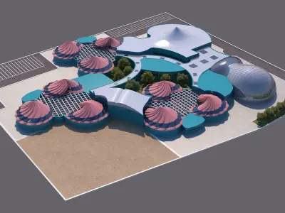 0075 - Nursery School - 2Ds Plans - 3Ds Files 3D model