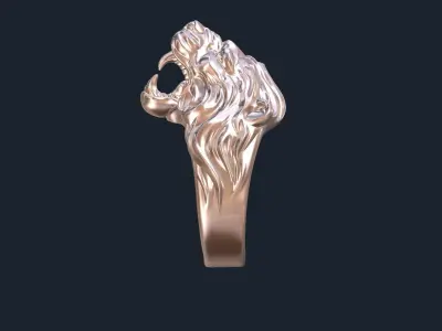 ring lion 3D print model purchase