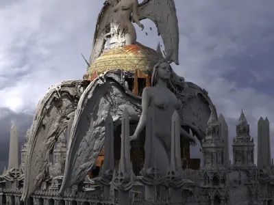 High Worship Chambers of Knowledge Kit bash 2 3D model