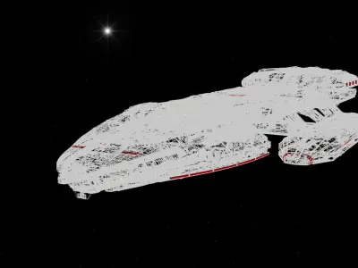 Battlestar Galactica 3D model