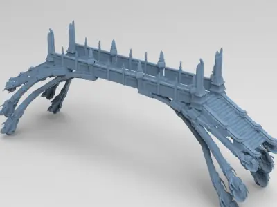 Ancient Crete Bridge  3D model
