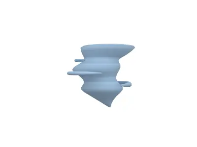 Tornado v1 001 Low-poly 3D model