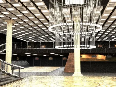 restaurrant building 3D model