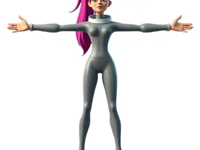 Vivid Space Explorer model pack Low-poly 3D model