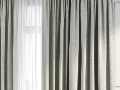 Curtain Set 177 3D model