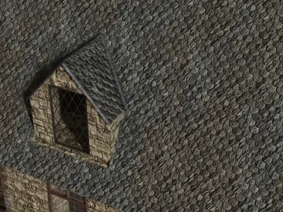 Medieval house  3D model shop