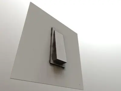 Old Light Switch PBR Low-poly 3D model