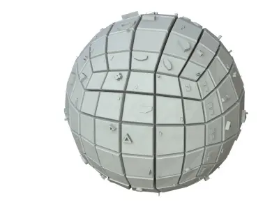 Sci Fi Object No 3696 Low Poly Low-poly 3D model