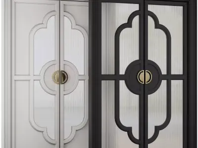 Entrance door set176 3D model