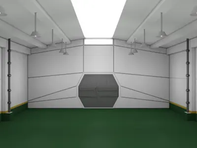 Sci Fi Warehouse  3D model