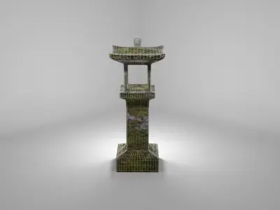 Asian Shrine Free 3D model