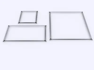 Set of Tiles Low-poly 3D model