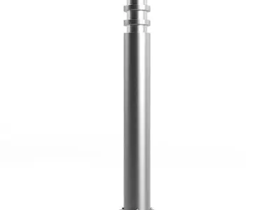 Cylindrical Exterior Standing Lamp 3D Model 3D model