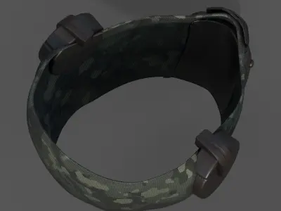 Gas mask respirator helmet scifi fantasy futuristic  Low-poly 3D model