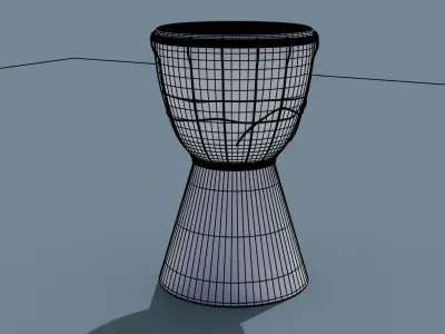 Djembe Free low-poly 3D model